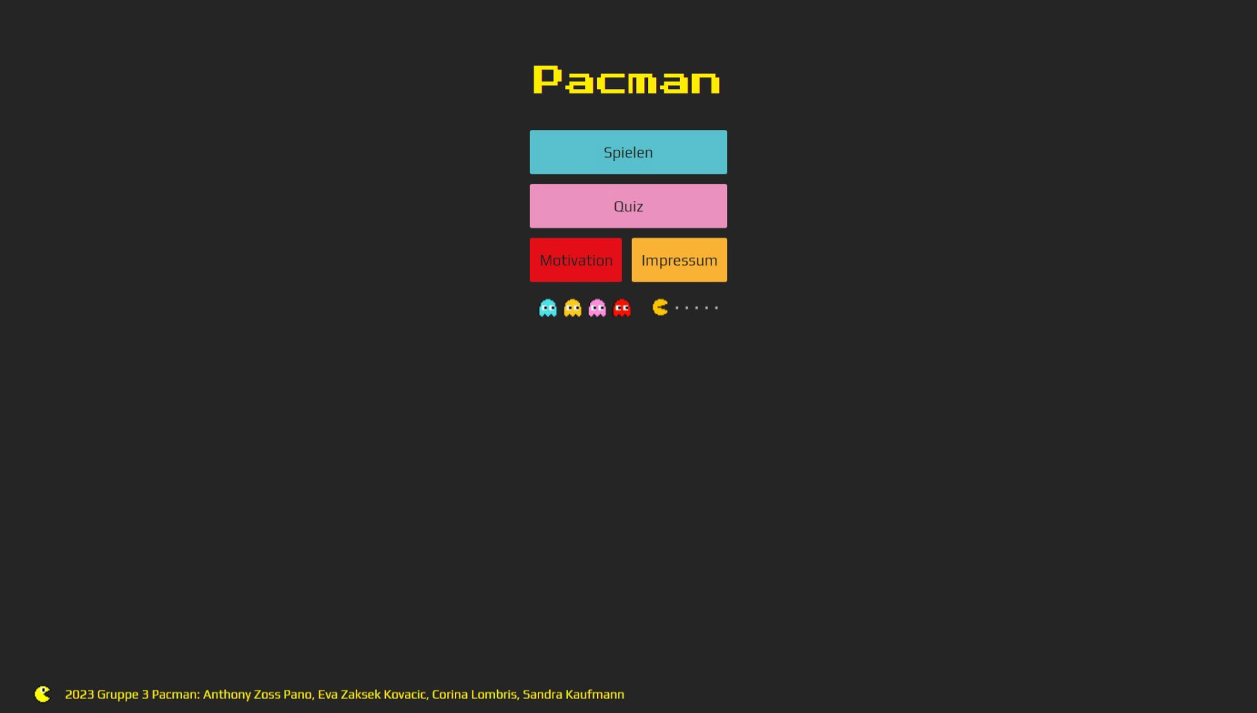 PacMan Battle Home Screen